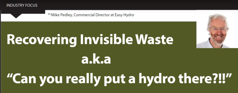 Recovering Invisible Waste (a.k.a. "Can you really put a hydro there?!!")